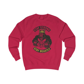Beastly Long Sleeve Unisex Sweatshirt - Stay Strong Motivational Design